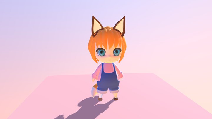 Foxgirl 3D Model