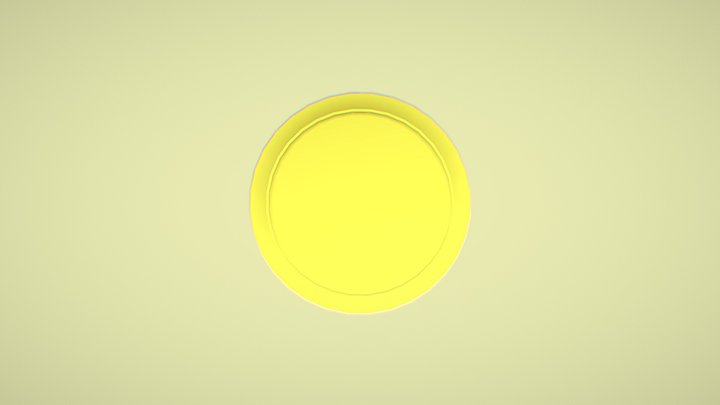 GOLD COIN ( Low-Poly ) 3D Model