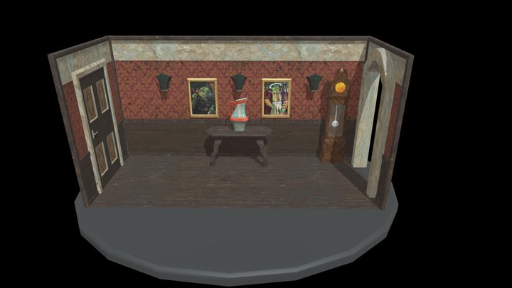 Victorian Diorama 3D Model