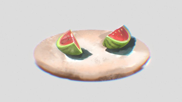 Watermelon 3D Model