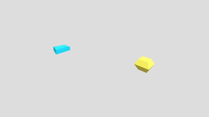 Copy Of Yellow And Blue Diamond 3D Model