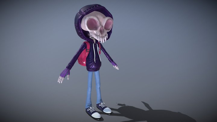Skull Boy 3D Model
