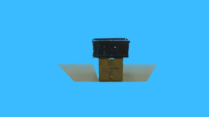 NYX650/NYX660 1.2m black plastic box 3D Model