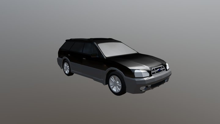 Subaru Legacy Lancaster (black grey) 3D Model
