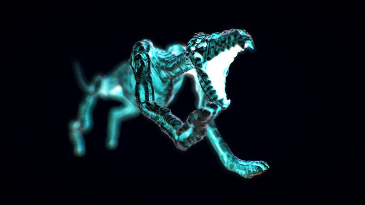 Ghost Hellhound 3D Model