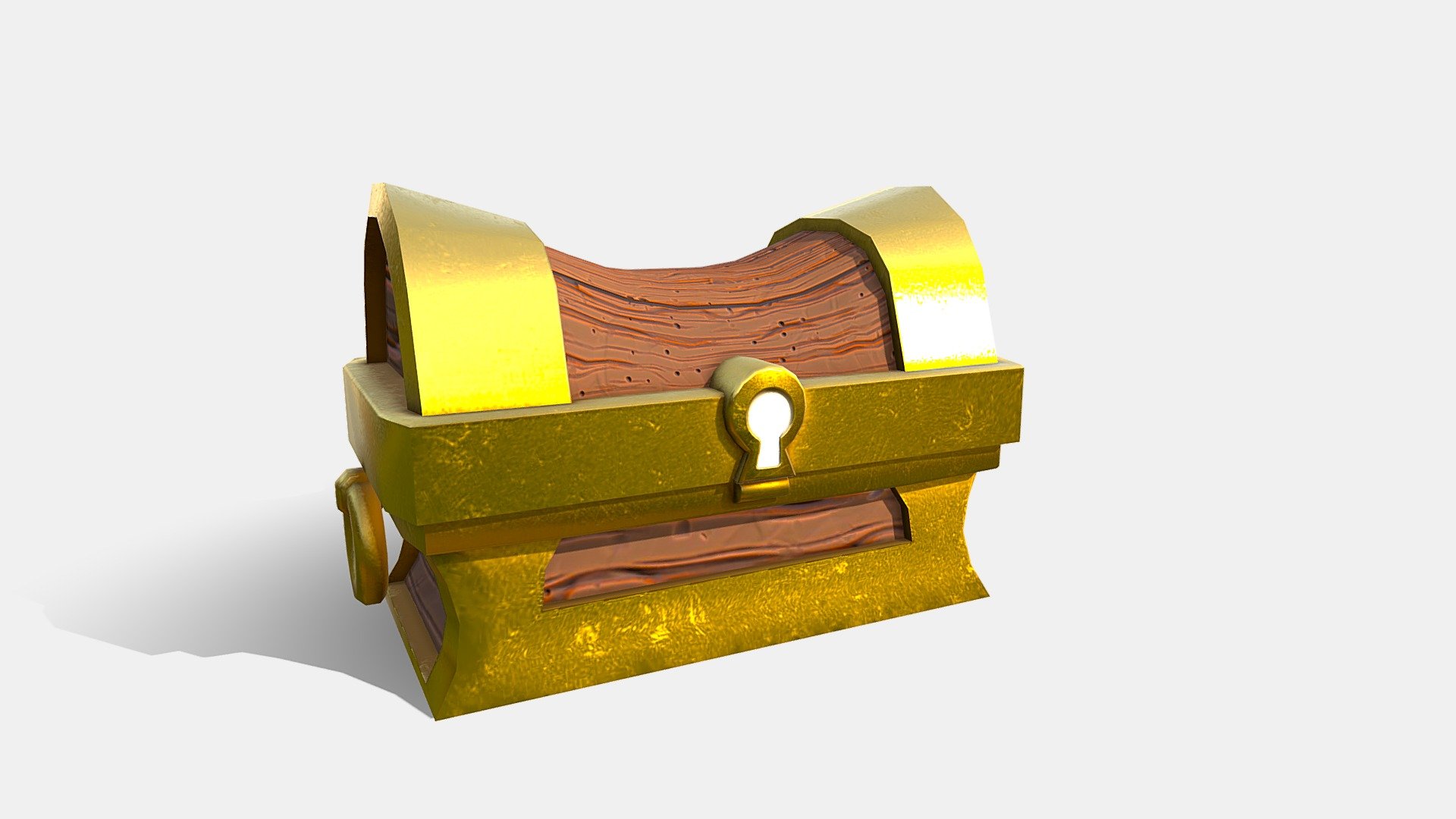 Golden treasure chest