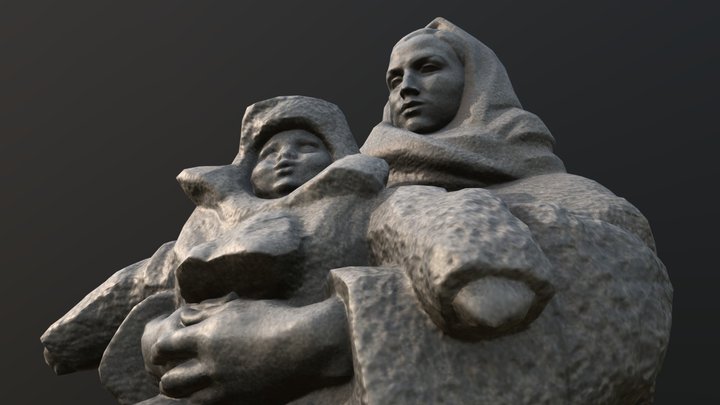 Granite composition in Moscow (Havskaya street) 3D Model