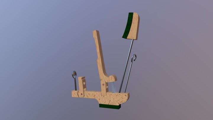 Hebeglied eines Klaviers 3D Model