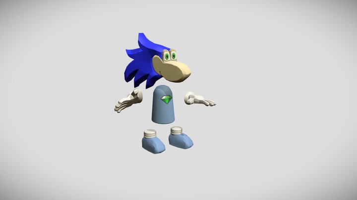 Blue Guy's Animations 3D Model