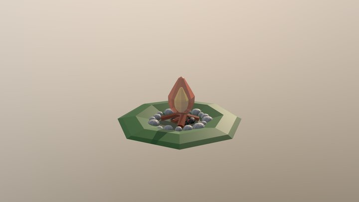 Camp Fire 3D Model