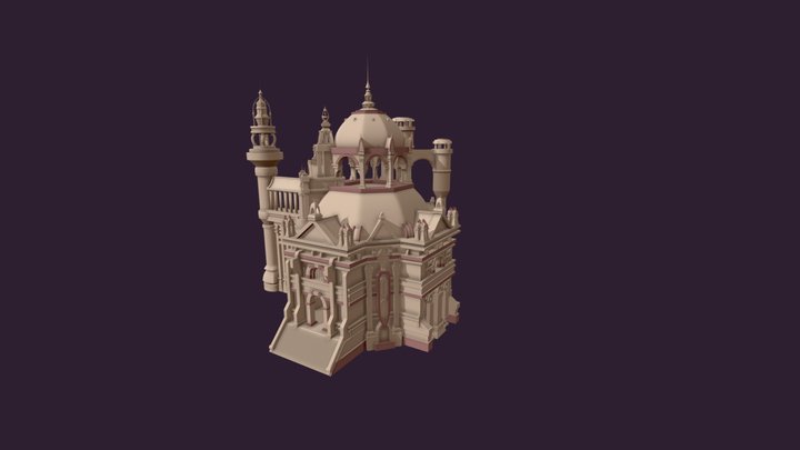 Temple Draft 3D Model