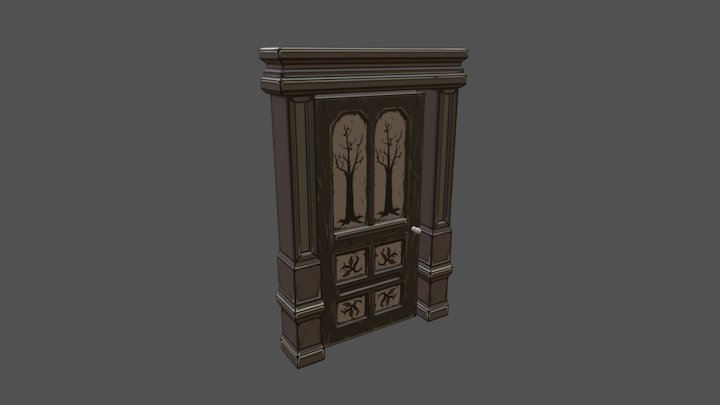 Hand Painted Door 3D Model