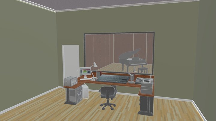 Recording Studio 3D Model