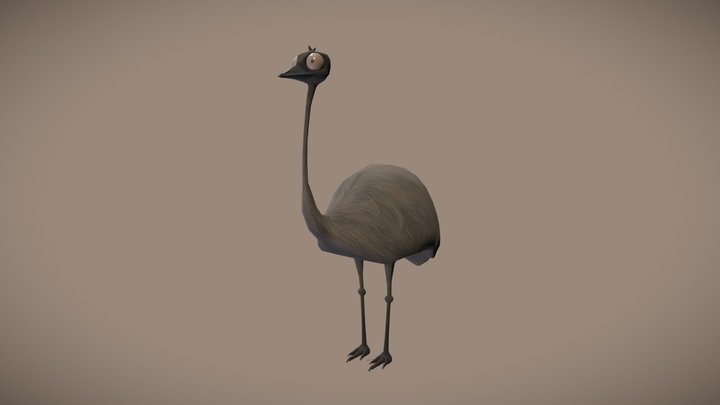 Native Australian Animal | Emu | KNB217 3D Model