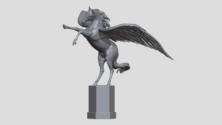 Winged Horse 3D Model