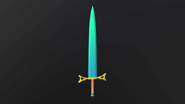 2H Sword 3D Model