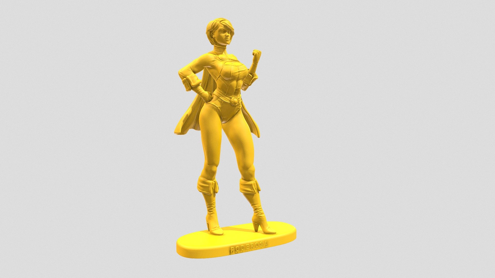 #023 - Poderosa (Power Girl) - 3D model by 3DCraft (@insta3dcraft ...