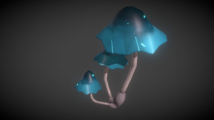 Glowing Mushroom 3D Model