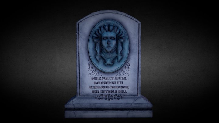 Sweet Leota Tombstone, Haunted Mansion Disney 3D Model
