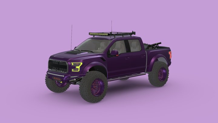 Ford Raptor F150 Offroad Truck 3D Model