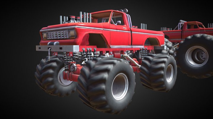 [Monster Truck Game] Bootleg Bigfoot – Free 3D Model STL