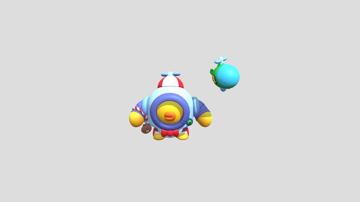 Nani Line Friends Win Animation 3D Model