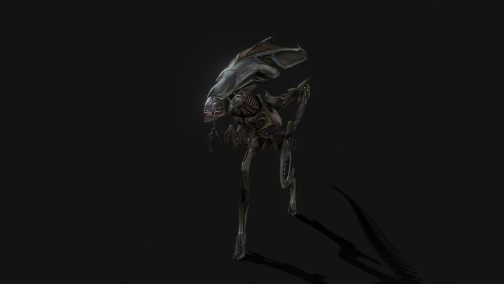 alien_queen_walk 3D Model