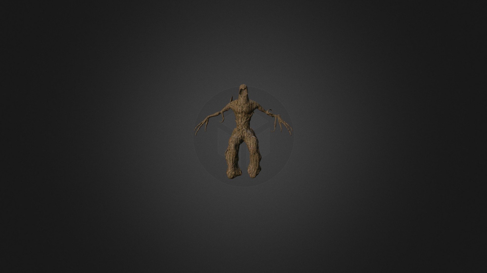 Faceless Wood Character