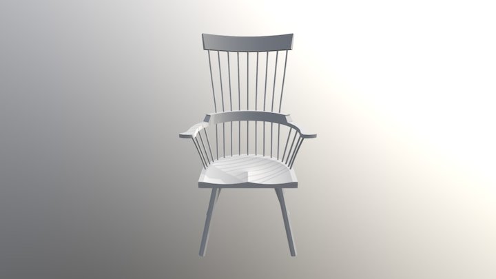 Welsh Stick Chair 3D Model
