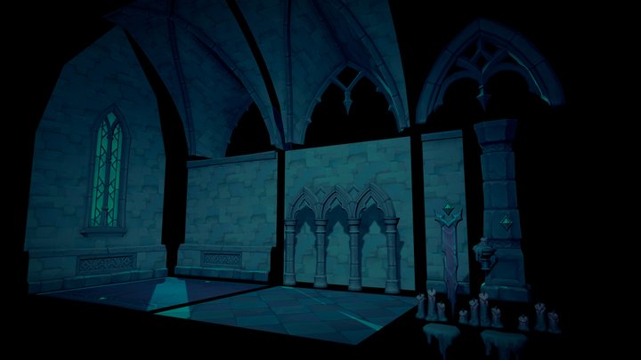 ZUGZUG CHALLENGE 2025 - Gothic Castle Kit 3D Model