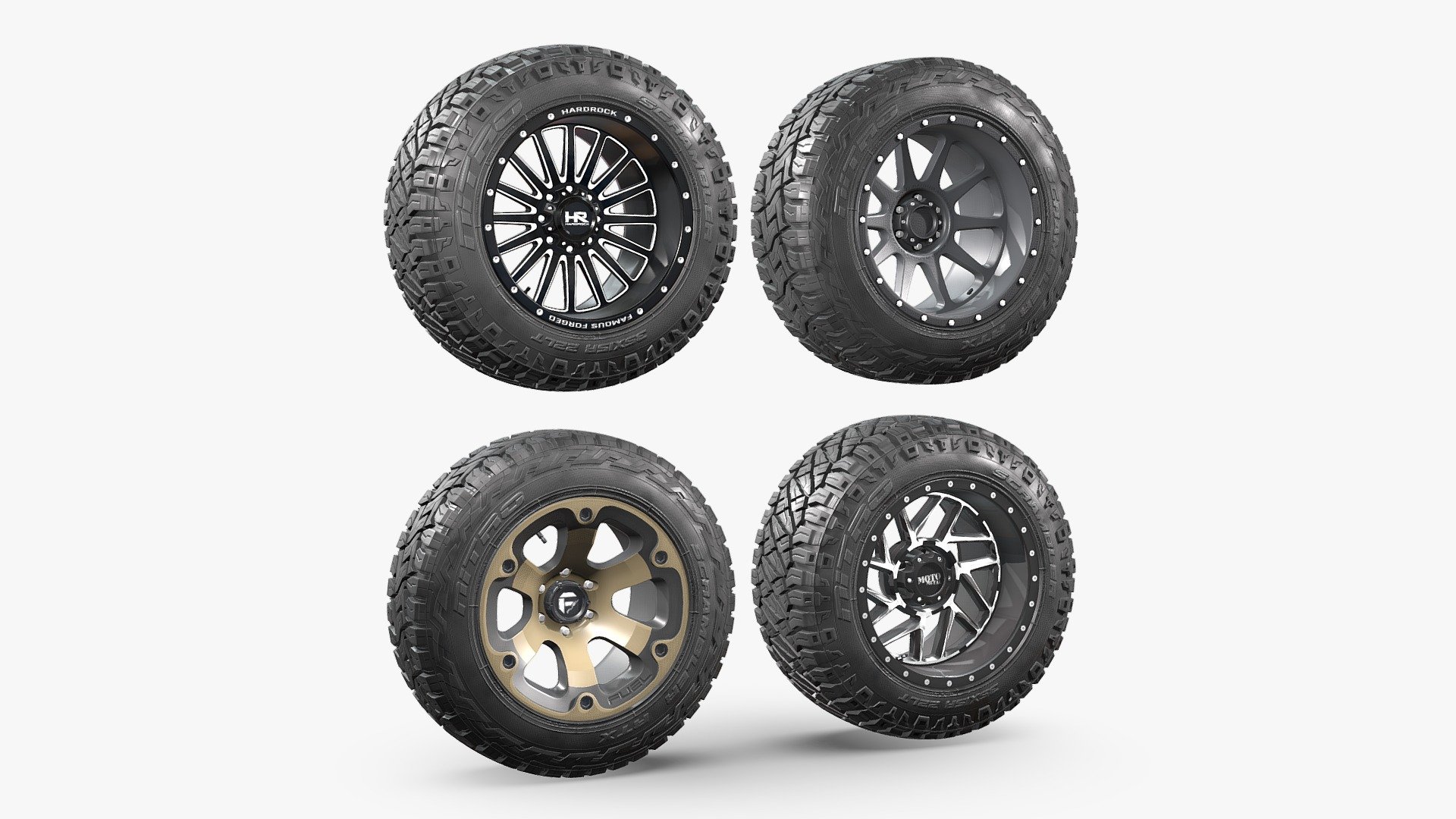 OFF ROAD WHEEL AND TIRE COLLECTION 1 - Buy Royalty Free 3D model by NN ...