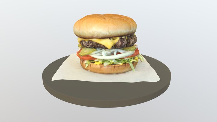 Kincaid's Cheeseburger 3D Model