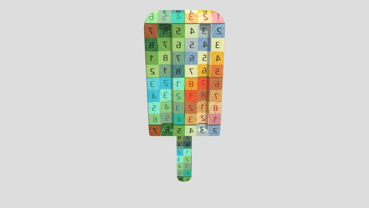 Popsicle Wrapped 3D Model