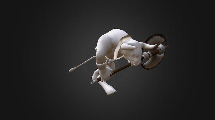 Minotaur | ChargeAttack Animations 3D Model