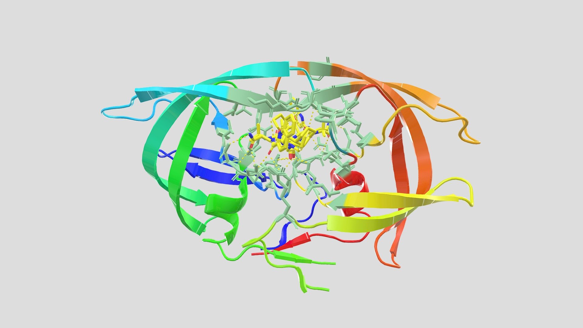 HIV-1 Protease and Saquinavir - 3D model by Justin (@300455509 ...