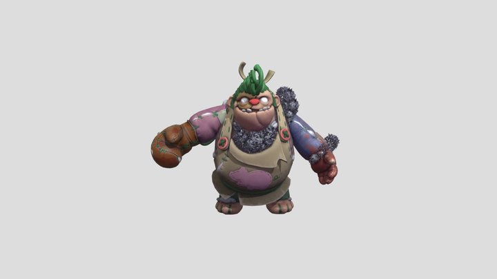 Dota 2 Pudge Persona 3D Model