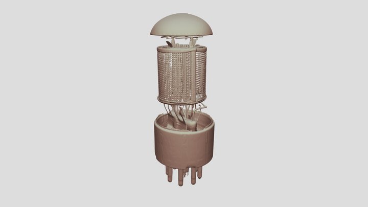 Vacuum Tube: Video Detector Tube 3D Model