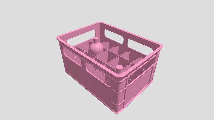 JOIN Customized Plastic 15 Bottle Crate 3D Model