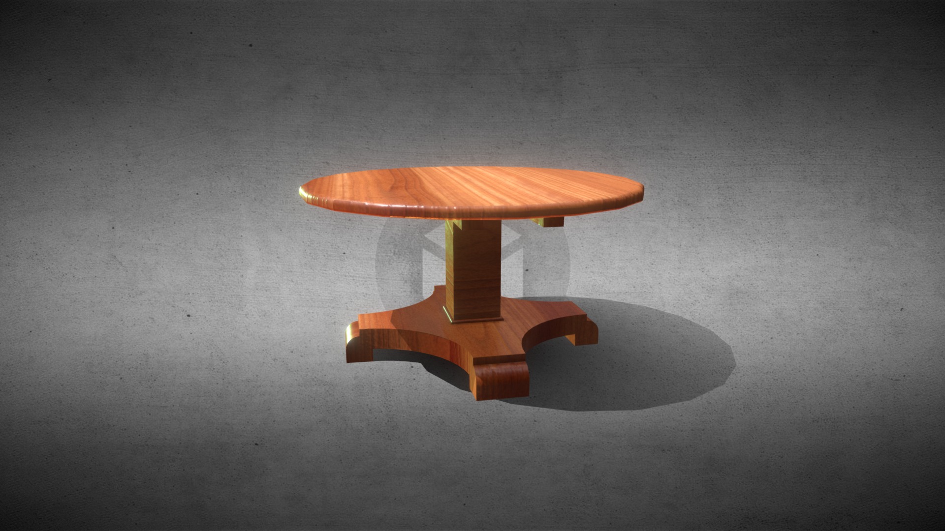 3D model Bar Table - This is a 3D model of the Bar Table. The 3D model is about a small wooden table.