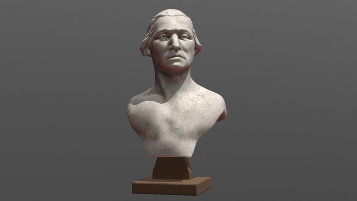 George Washington Bust 01 - After Houdon 3D Model