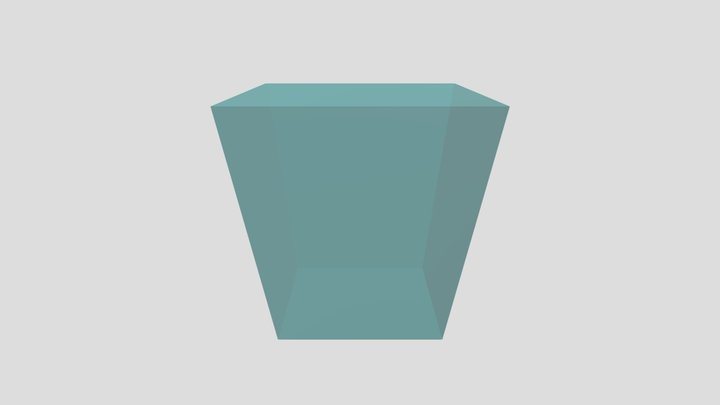 Box Disrtorted Transparent Artistic Reference 3D Model