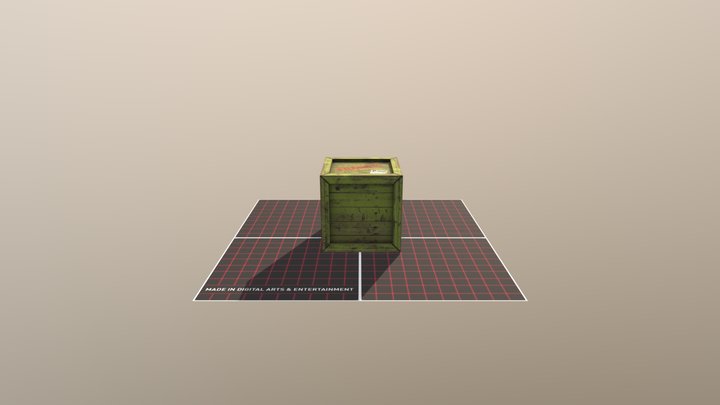 Crate 3D Model