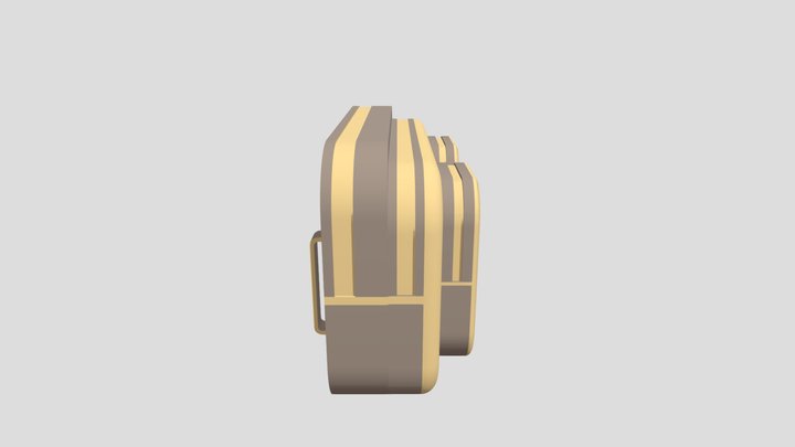 Waist Bag (Low Poly) 3D Model