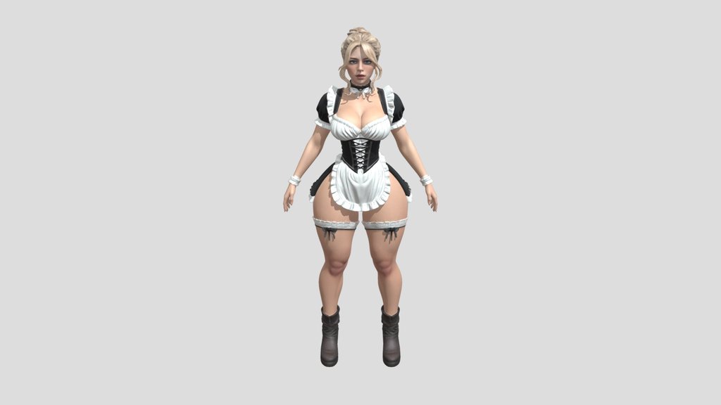 Corseted Midnight Maid