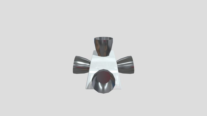 5 nozzle RCS  - Reaction Control System 3D Model
