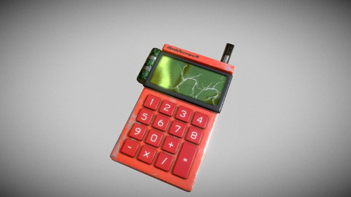 Gas Powered Calculator Surfacing 3D Model