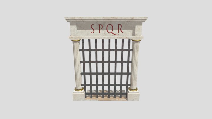 Roman Era Door 3D Model