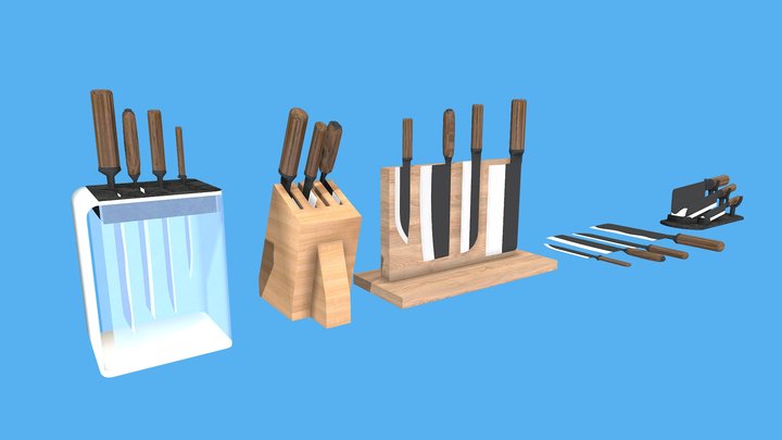 刀具放置架 - knife holder – Kostenloses 3D-Modell STL