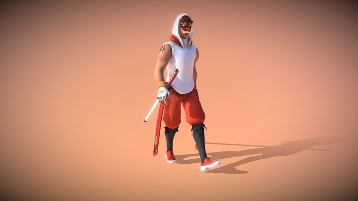 Han Xin "Eater of Souls" swordsman 3D Model