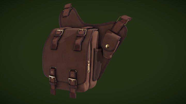 Canvas Bag 3D Model